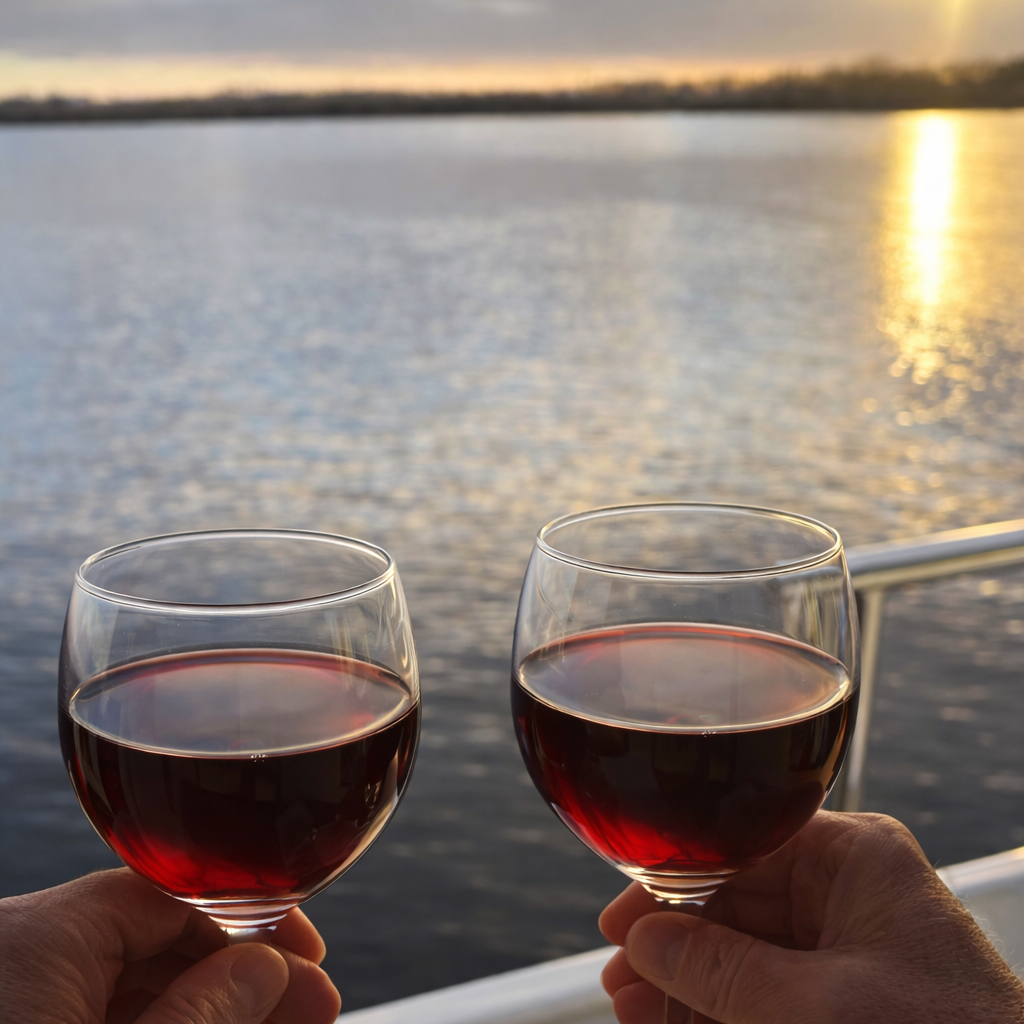 Wijnproeverij aan boord tijdens een boottocht met Varen met Steven
